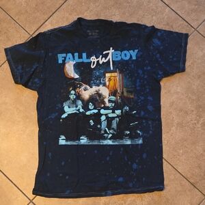 Fall Out Boy Navy Graphic Tee